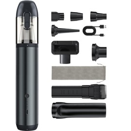 REYTID Handheld Cordless Car Vacuum, 16000Pa Strong Suction, 4-in-1 Mini Vacuum Cleaner, 20+ Mins Runtime, Portable Vacuum Cordless for Car, Home, Office