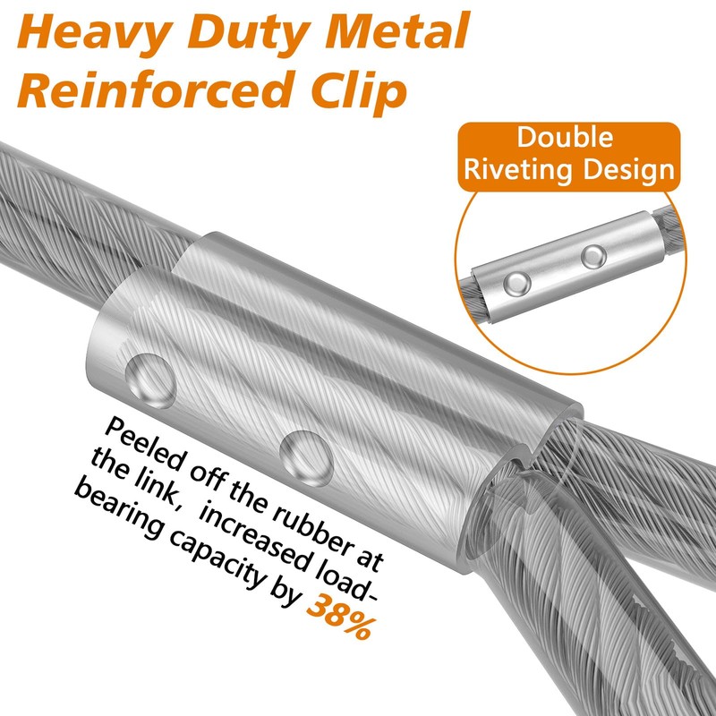 XiaZ 30ft Dog Tie Out Cable, Heavy Duty Dog Chains