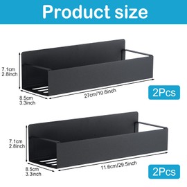 FACULX 4 Pcs Magnetic Aerosol Spray Can Holder, agnet Toolbox Bottle Holder, Wall Mounted Spray Bottle Rack, Mechanic Paint Bottle Can Organizer, Tool Box Storage Rack for Garage Home Workspace