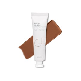 Cle Cosmetics CCC Cream Foundation, Color Control and Change Cream That's a BB and CC Cream Hybrid, Multi-purpose Beauty Primer and Facial Foundation, 1 fl oz SPF 30 (Olive Medium Deep 406)