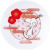 PEANUTS SN2101-333 Snoopy 3.5 inch (9 cm) Bean Plate, Red