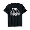 Homeowner Est. 2025 First Time Homeowner Housewarming T-Shirt
