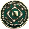 8 Year NA Green Medallion - Clean, Recovery, Chip, Coin,