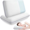 CushyOasis Memory Foam Pillows for Side, Back and Stomach Sleepers,