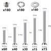 Wensilon (700 pcs)#8 Outlet Screws Kit, 304 Stainless Steel Machine