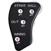 PurYupearl Black 4 Wheel Umpire Indicator, Umpire Counter Clicker, Umpire