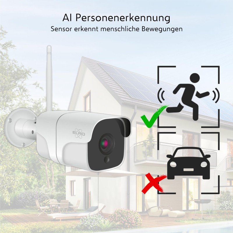 ELRO CO7000 WiFi IP Security Camera Full HD 1080P Outdoor