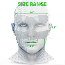 Fenduoer Nose Guard for Sports, Broken Nose, Adustable Face Mask with Foam Padding for Men and Women,Adult,Baseball,Football,Softball Face Guard(Clear Half Face