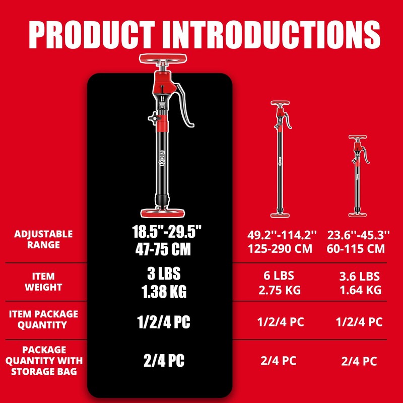 XINQIAO Cabinet Jacks for Installing Cabinets, Heavy Duty Third Hand