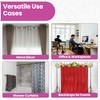WedDecor Plastic Eyelet 40mm Curtains Drapery Circle Slide Rings Clips