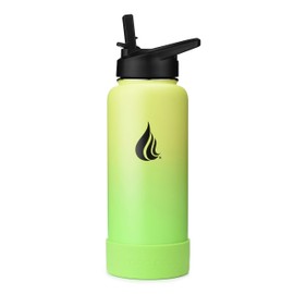 HYDRO CELL Silicone Bottom Boot - Protective Cover for 64oz, 40oz, 32oz, 24oz, 18oz, 14oz Stainless Steel Water Bottles, Anti-Slip Insulated Bottle Protector Accessories (Neon 40/32oz)