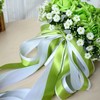 Double Faced Polyester Satin Ribbon, Flourscent Green -23 Metrs, Perfect