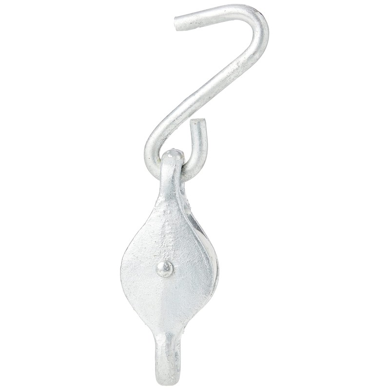 Merriway BH05880 Washing Line Rope Pulley with Hook, 32mm (1.14