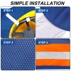 Hard Hat Sun Shade with Full Brim Visor, Men's Construction