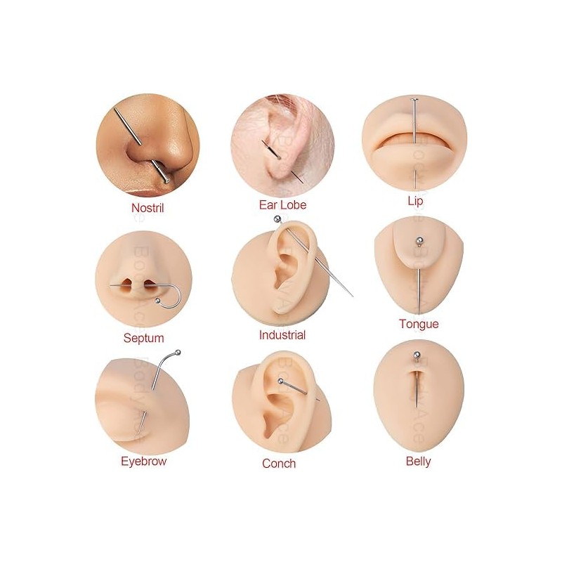Lyuxzadss Piercing Taper Mixed 4Pcs Piercing Changing Tools 16G 18G