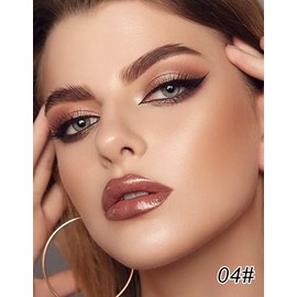Erinde 8 colores Paleta de sombras de ojos con para maquillaje, Paleta de Sombras de Ojos Mate y Nacarada, Sombra de Ojos Ultra Difuminable y Altamente Pigmentada, Nude Natural, Mezclable