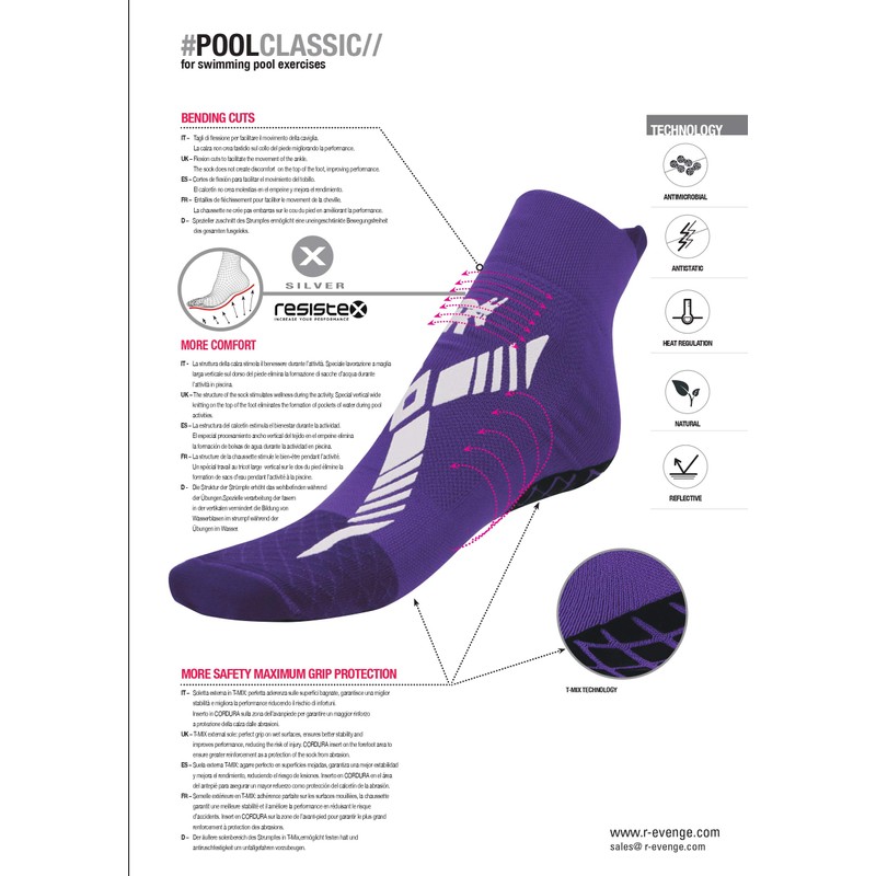 R-EVENGE Technical Sock Pool Classic Activities in Swimming Pool and