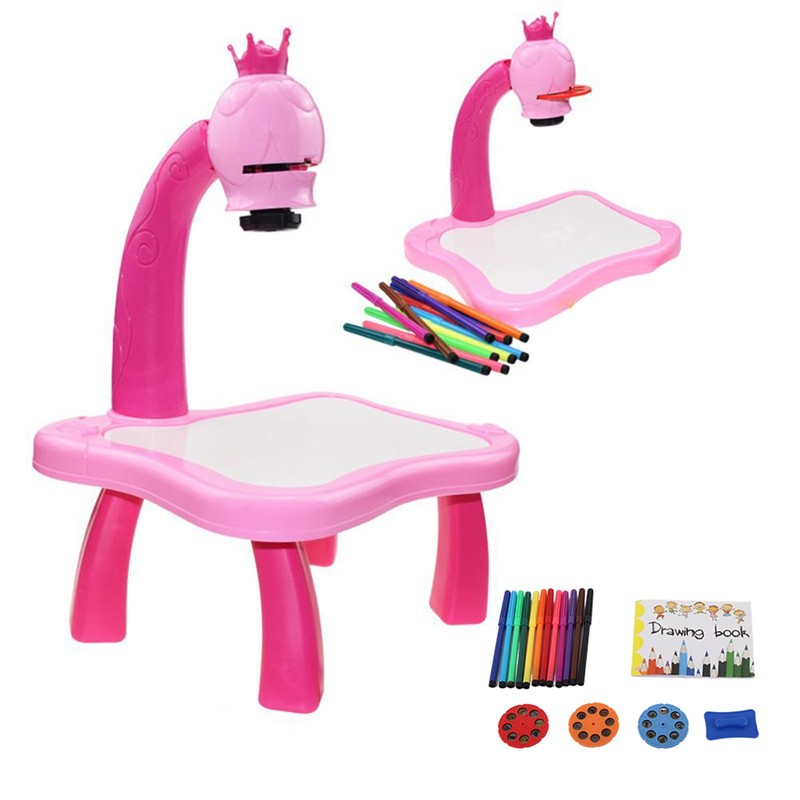 Child Learning Desk Detachable Children's Intelligent Projection Painting Machine Toy