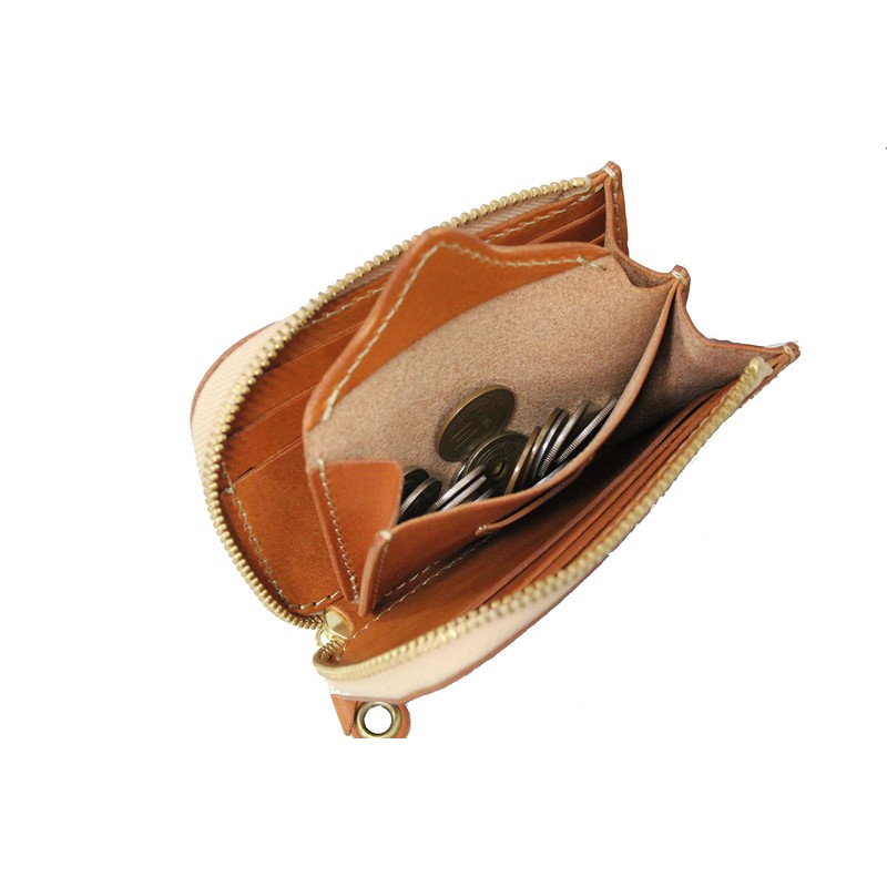 Porco Rosso L-Shaped Zip Wallet [sokunou], red