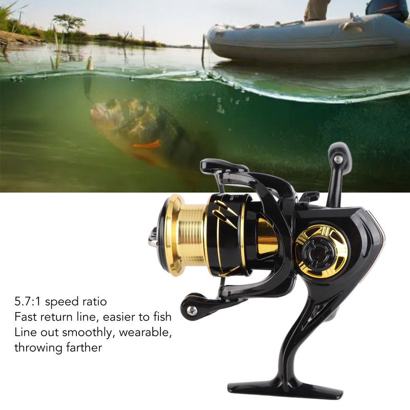 Fishing Reel Powerful Double Rocker Arm Metal Spinning Wheel for
