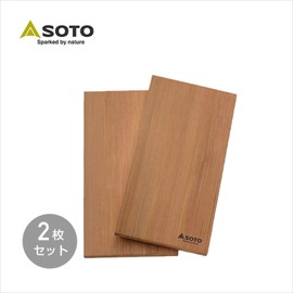 SOTO ST-162 Cedar Grill Plate, Beige, Width 5.5 x Depth 11.0 x Height 0.4 inches (14 x 28 x 1 cm)