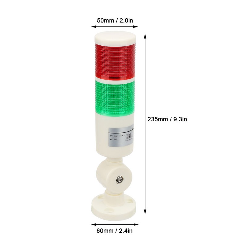 Red /Green CNC Machine Warning LED Indicator Alarm Signal Light