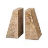 Modern Wedge Marble Bookends – Hand Carved, Polished Stone Bookends