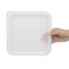 Hygiplas 12386 Square White Lid to fit - 5.5/7Ltr, 231(L)x231(W)mm
