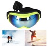 Ski Goggles PE Coated Lens Anti Fog Double Layers Adjustable
