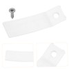 Ipetboom 40 Sets Clear Plastic Drawer Stoppers with Stainless Steel
