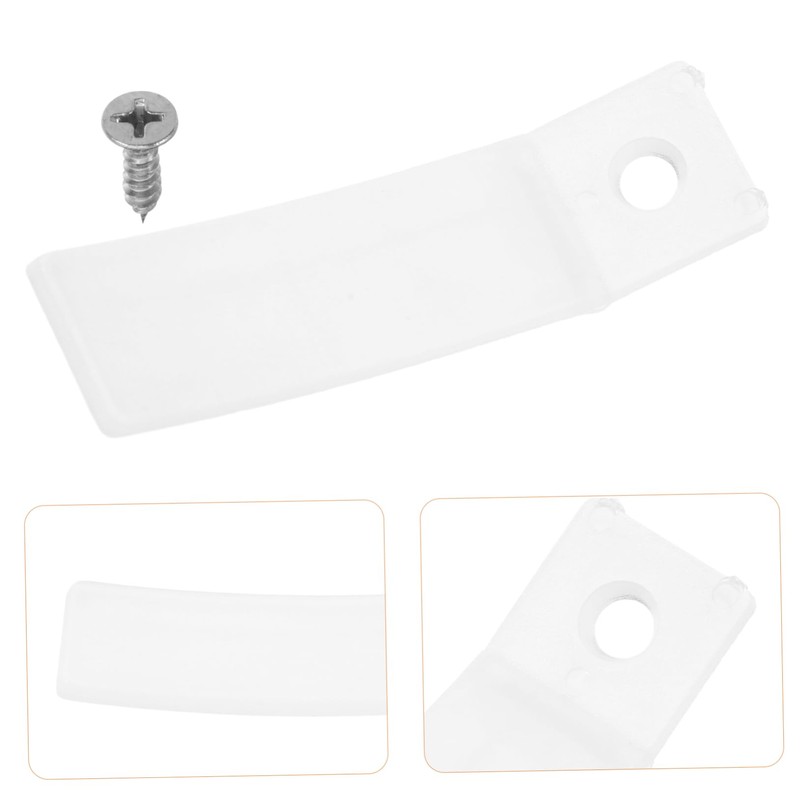Ipetboom 40 Sets Clear Plastic Drawer Stoppers with Stainless Steel