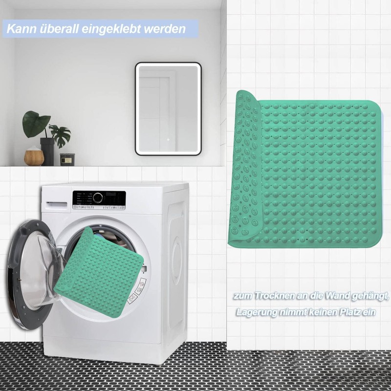 Shower Mat, Non-Slip Bath Mat, 48 x 48 cm, Shower