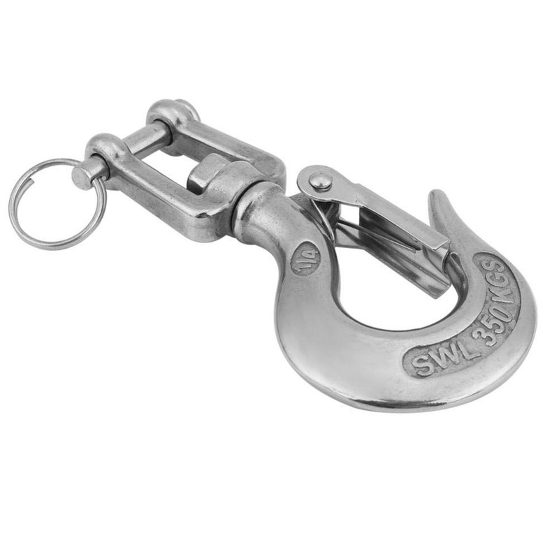 KIMISS 304 Stainless Steel Swivel Eye Clevis Lifting Chain Snap