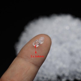 sempiterno 30g Super Small DIY Plastic Ice Cubes Fake Ice for Miniature Photography - Extra Small Size 3x3x4mm, Perfect for DIY Crafts, Dollhouses, Miniature Landscapes, Photography Props, Various