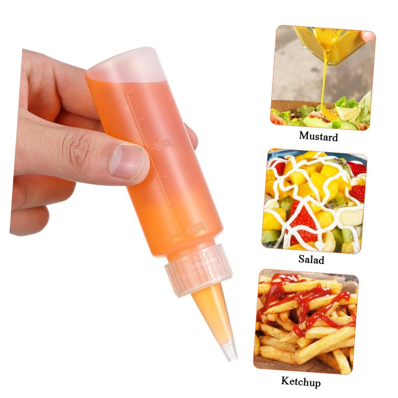 VICASKY 20 Pcs Transparent Plastic Squeeze Bottles with Graduated Scale