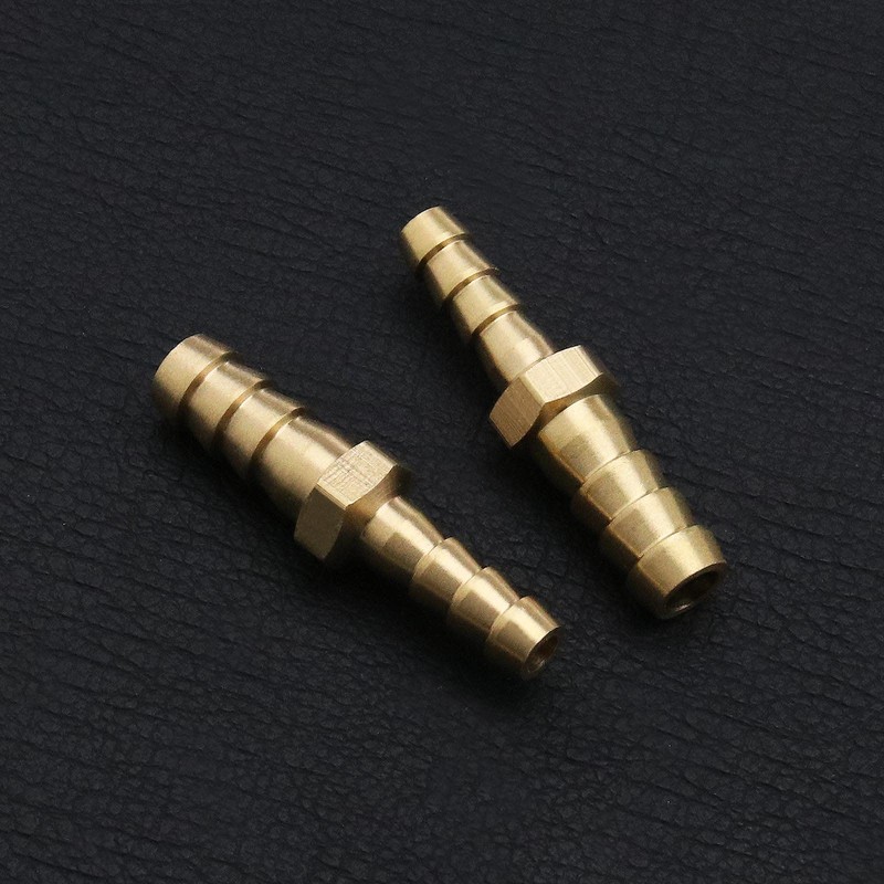 Hose Connector Reducer Brass Beard Straight Connector 8mm to 6mm