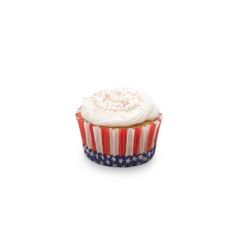 Fox Run 7199 Patriotic Bake Cup Set, Standard, 50-Count, Multi-Color