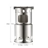 Lixada Portable Stainless Steel Lightweight Wood Stove Outdoor Cooking Picnic