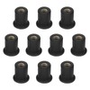 Be In Your Mind 10Pcs M6 Rubber Nuts Motorcycle Windshield