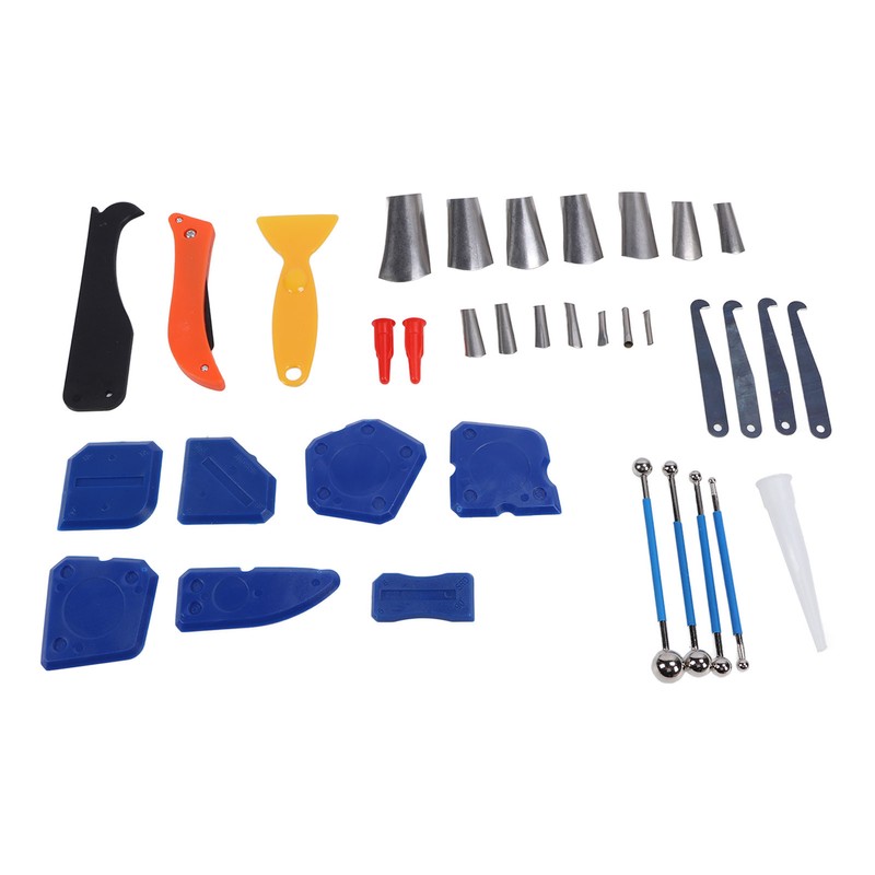 Caulking Finishing Tool Scraper Blade Saw Nozzle Glass Sealant Finishing