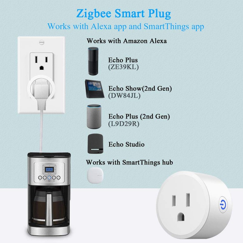 Smart Plug,DOGAIN Zigbee Smart Plugs Outlet Works with ST and