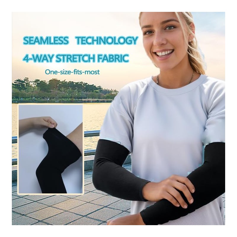YUDEWAY arm sleeves (6 Pairs White)