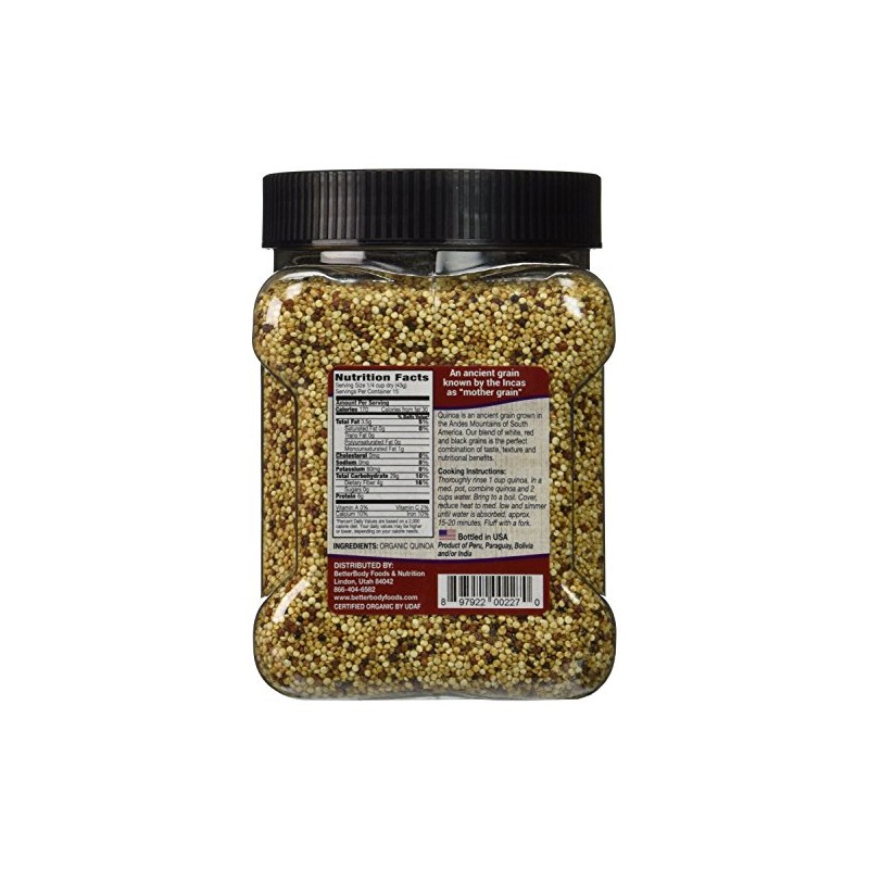 BetterBody Foods Organic Quinoa Medley, 1.5 Pound (Pack of 6)