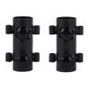 Geieold 2 x Awning Pole Fixing Tube Ground Bracket Windproof