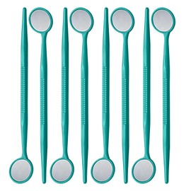 200PCs Dental Grade Disposable Dental Mouth Mirrors by JEVOLVE | Green Oral Dental Mirror Plastic Dental Instrument | Anti Fog Mouth Glass Mirror for Teeth with Handles Plastic Tooth Mirror