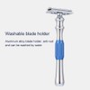 Man Shaving Razor Classic Double Edge Razor and Base Safety