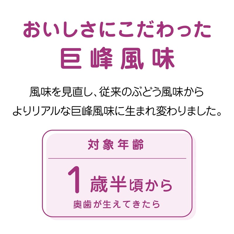 チュチュベビー L8020乳酸菌入タブレット 巨峰風味【キシリトール配合 フッ素配合 1歳半~食べられる むし歯のないお口から発見された乳酸菌】