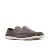 Clarks Men's Flexway Easy Moccasin, Dark Grey Suede, 11