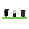 Asbel 621130 Leclerc Double Layer Construction CV Round Shape Trash