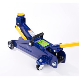 2 Ton Floor Jack,Hydraulic Low Profile Trolley Service Car Jack,Lifting Range 5-1/8" to 13",4 000 lb Capacity, Blue